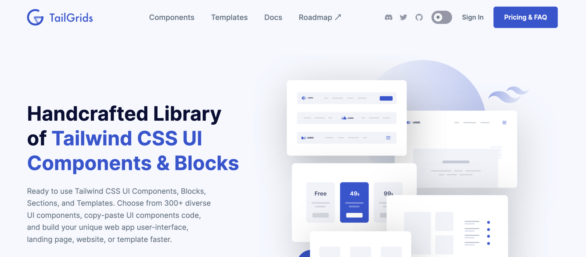 9 best Tailwind CSS Free & Premium UI kit & components (2022 ...