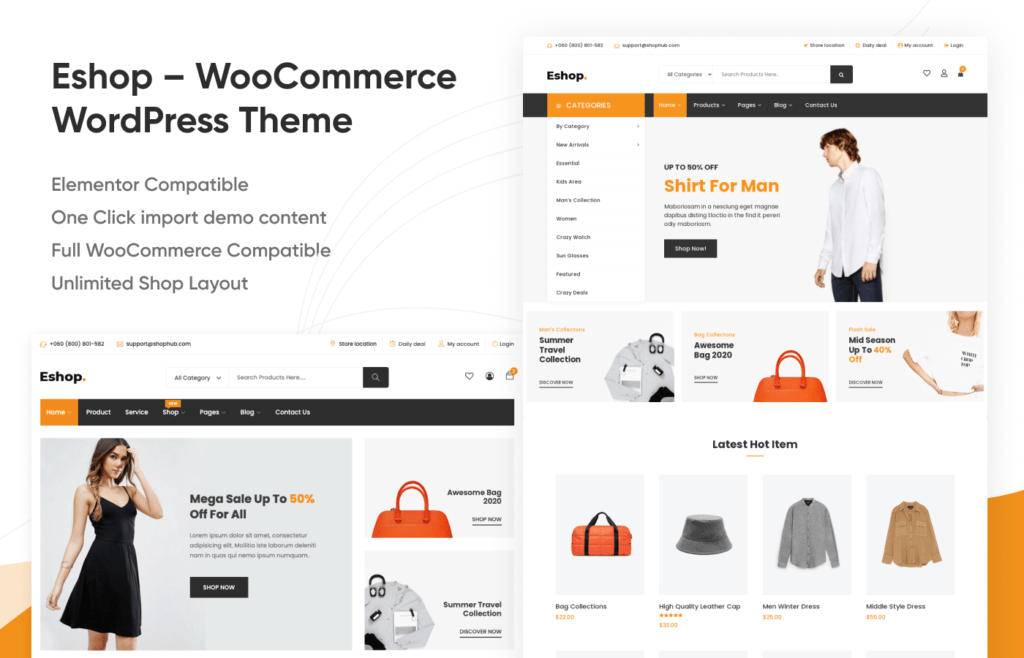 Eshop – Free eCommerce HTML5 Template - WpthemesGrid